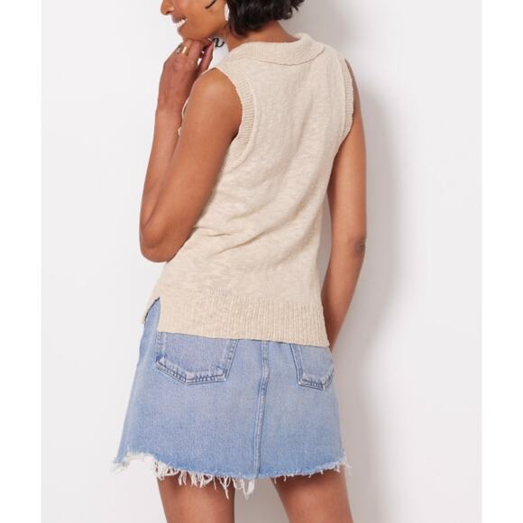 Jamison Womens XSmall XS Pink Becca Collar Polo Pullover Top Knit Split V Neck - Picture 11 of 11